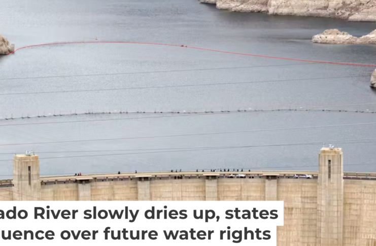 Lake Mead, impounded by Hoover Dam, contains far less water than it used to. Kevin Carter/Getty Images